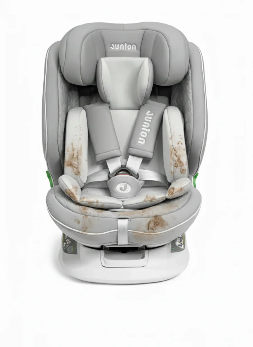 Пятна на автокресле до химчистки салона